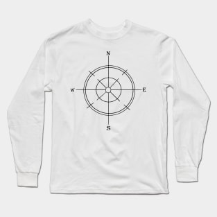 Minimalist compass Long Sleeve T-Shirt